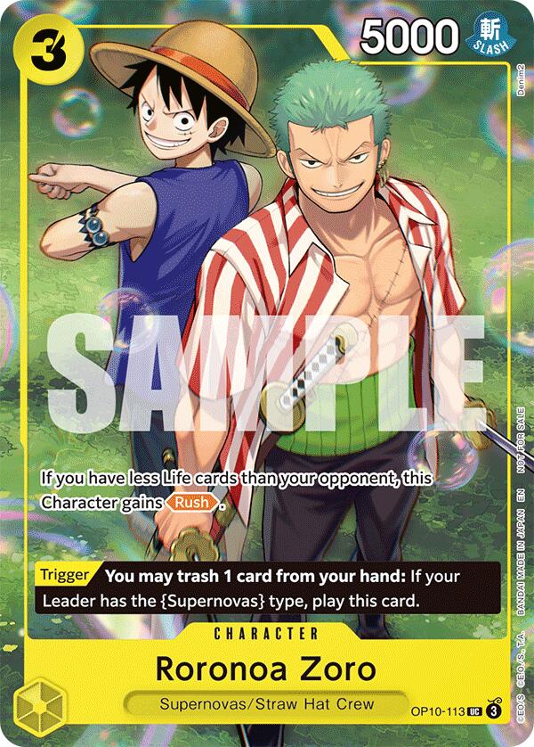 one piece card game zoro manga Roronoa Zoro (Learn Together Deck Set