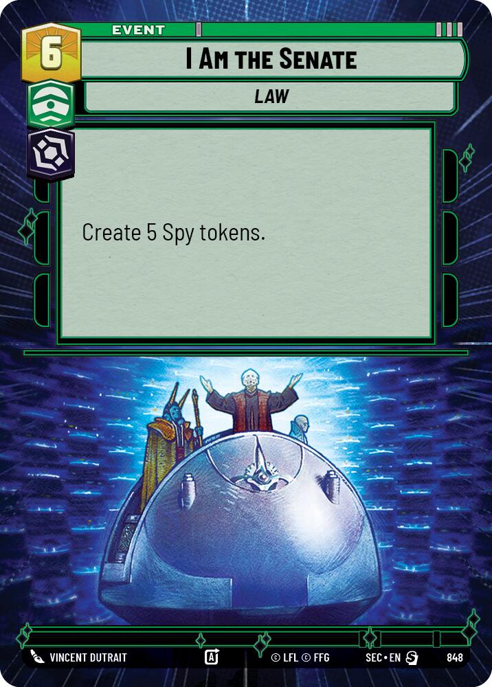 I Am the Senate (848) (Hyperspace Foil) (848) [Secrets of Power]