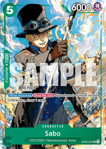 Sabo (OP09-027) (3rd Anniversary Tournament 3 Brothers Pack [Carrying On His Will: 3rd Anniversary Tournament Cards]