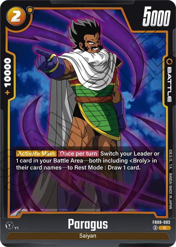 Paragus (FB08-083) [Saiyan's Pride]