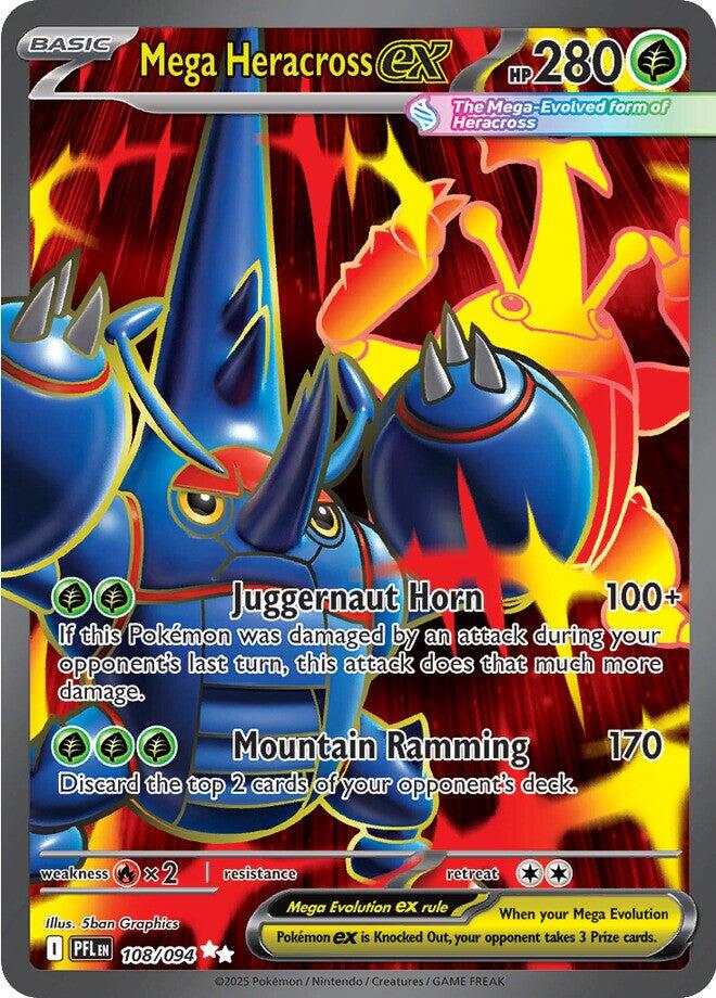 Mega Heracross ex 108/094 - Holofoil ME02 Phantasmal Flames