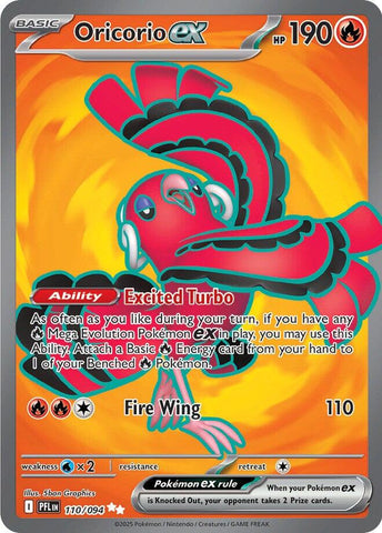 Oricorio ex (110/094) [Mega Evolution: Phantasmal Flames]