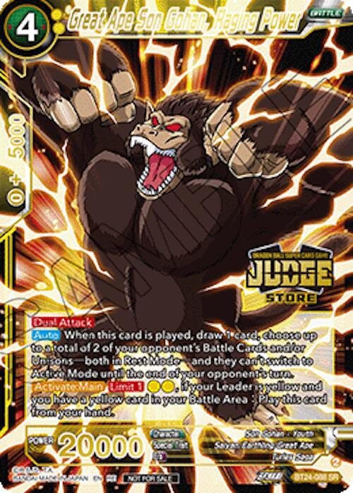 Great Ape Son Gohan, Raging Power (Judge Pack Vol.18) (Store) (BT24-088) [Judge Promotion Cards]