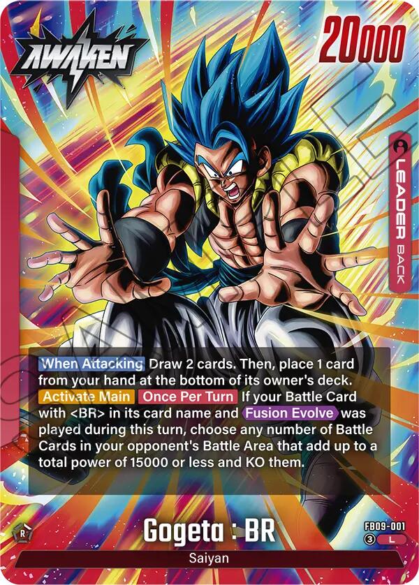 dragon ball super card game gogeta deck GT FB09-123 Fusion World Dual Evolution Proxy OP PROXIES TCG DRAGON BALL SUPER CARD GAME