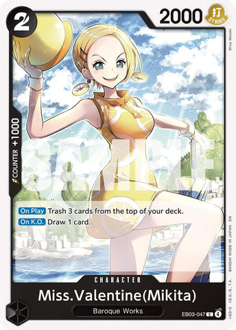 Miss.Valentine(Mikita) [Extra Booster: One Piece Heroines Edition]