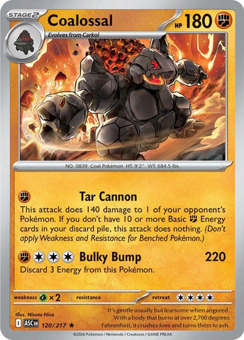Coalossal (120/217) [Mega Evolution: Ascended Heroes]