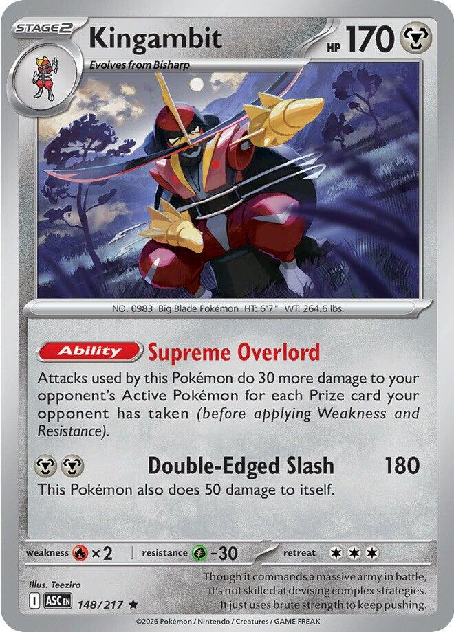 kingambit pokemon cards Kingambit - 148/217 - Holo - ASCENDED HEROES - Pokemon - Rare