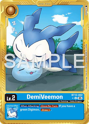 DemiVeemon [BT12-002] (Gold Border) [Advanced Booster Digimon Generation]