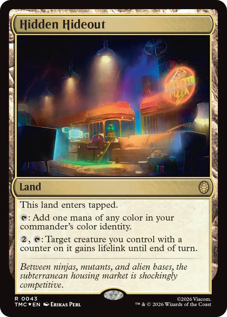 Hidden Hideout (Surge Foil) [Teenage Mutant Ninja Turtles Commander]