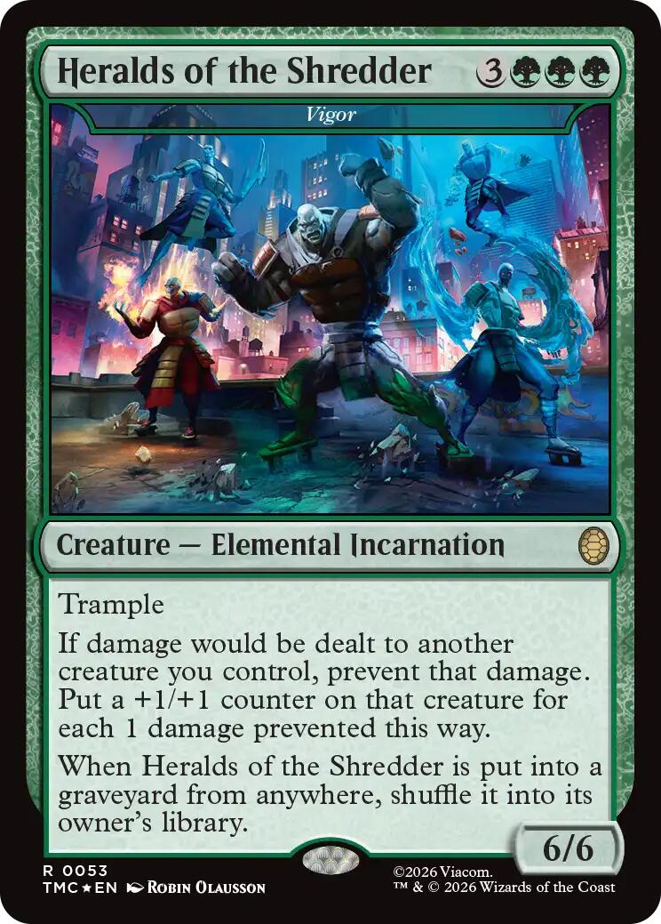Heralds of the Shredder - Vigor (Surge Foil) [Teenage Mutant Ninja Turtles Commander]