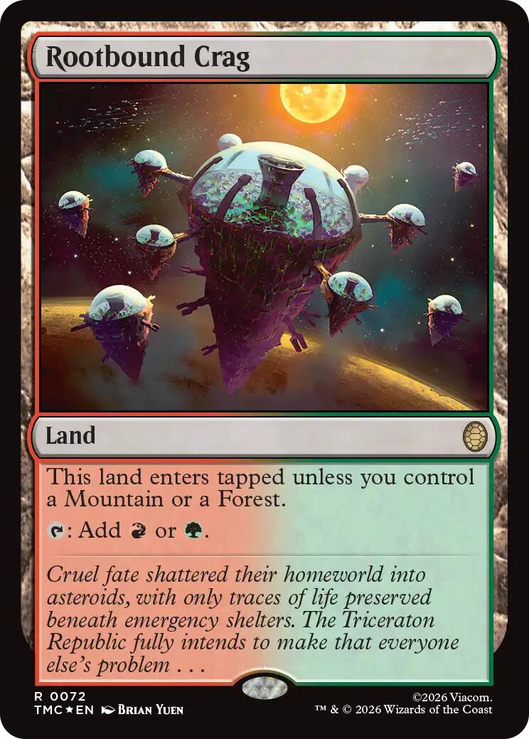 Rootbound Crag (Surge Foil) [Teenage Mutant Ninja Turtles Commander]