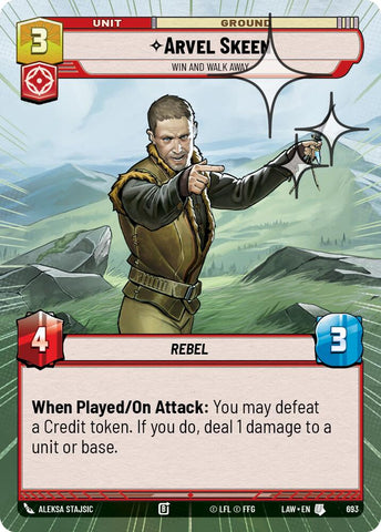 Arvel Skeen - Win and Walk Away (693) (Hyperspace Foil) (693) [A Lawless Time]