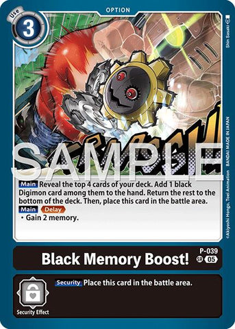 Black Memory Boost! [P-039] (Reprint) [Advanced Booster Digimon Generation]