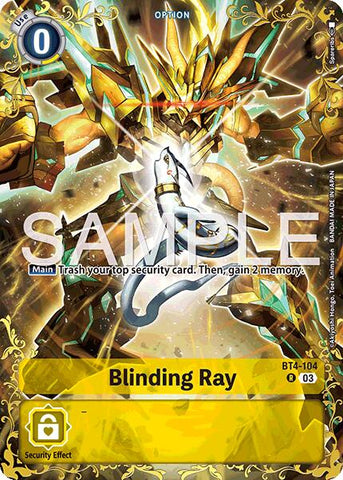 Blinding Ray [BT4-104] (Alternate Art) [Dual Revolution]