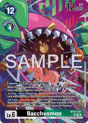 Bacchusmon [BT25-077] (Alternate Art) [Dual Revolution]