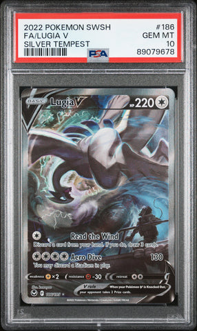 PSA GEM MT 10 Lugia V (186/195) [Sword & Shield Silver Tempest] - 89079678