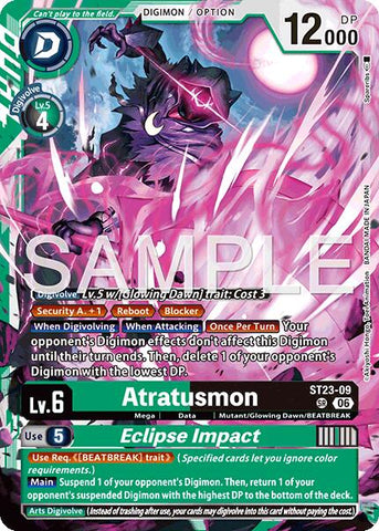 Atratusmon // Eclipse Impact [ST23-09] [Starter Deck: Beatbreak]
