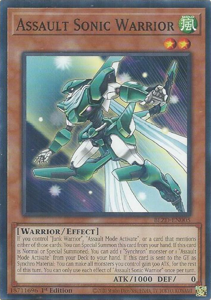 Assault Sonic Warrior [BLZD-EN005] Common