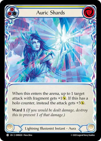 Auric Shards (Yellow) [OMN028] (Omens of the Third Age)  Rainbow Foil