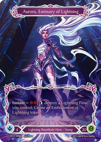 Aurora, Emissary of Lightning (Marvel) [OMN048] (Omens of the Third Age)  Cold Foil