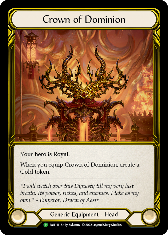 Crown of Dominion [FAB111] (Promo)  Cold Foil