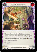 Quick Succession (Red) [OMN083] (Omens of the Third Age)  Rainbow Foil
