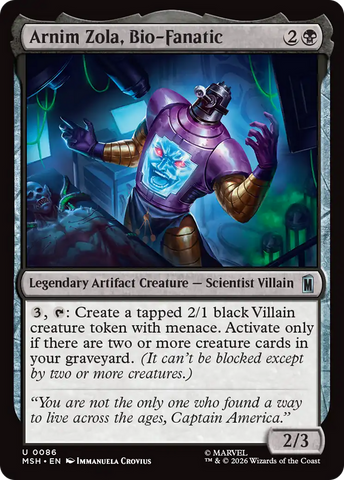 Arnim Zola, Bio-Fanatic [Marvel Super Heroes]