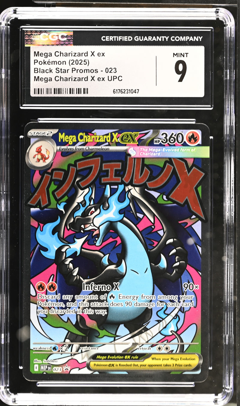 CGC 9 Mega Charizard X ex (023) [Black Star Promos] - 6176231047