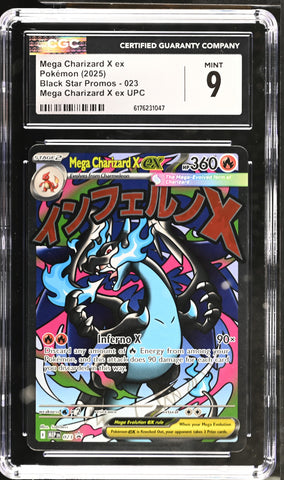 CGC 9 Mega Charizard X ex (023) [Black Star Promos] - 6176231047