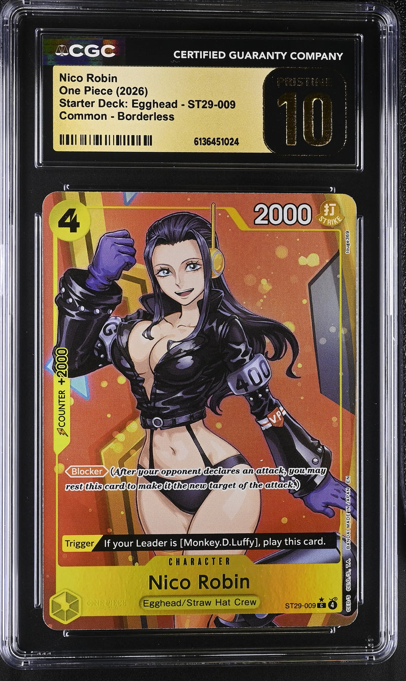 CGC PRISTINE 10 Nico Robin [Starter Deck: Egghead] - 6136451024