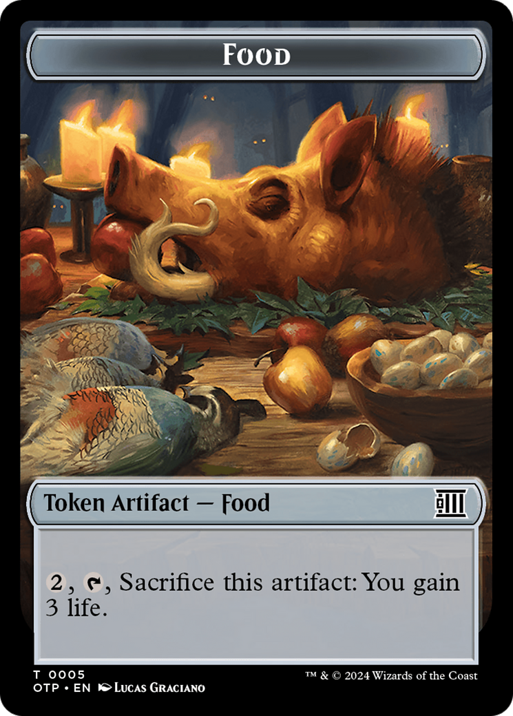 Food // Plot Double-Sided Token [Outlaws of Thunder Junction: Breaking News Tokens]