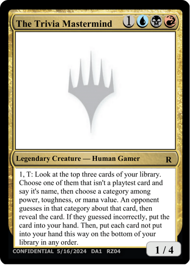 The Trivia Mastermind [Unknown Event]