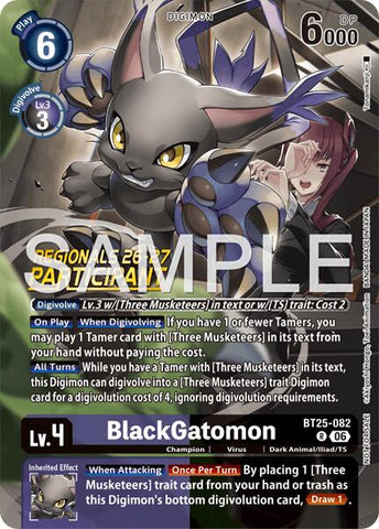 BlackGatomon [BT25-082] (Regionals 26-27 Season 2 Participant) [Dual Revolution]