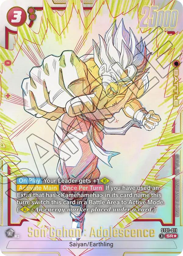 Son Gohan : Adolescence (ST01-011) (Alternate Art) [Story Booster 01]