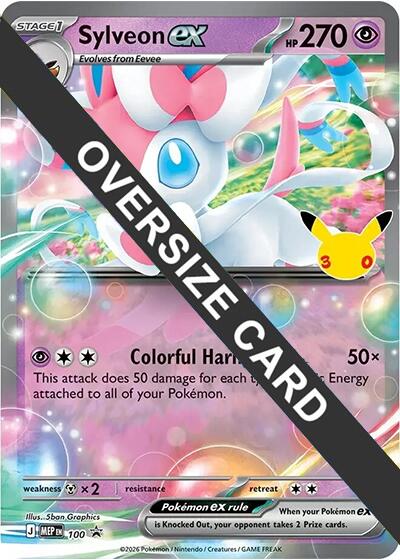 Sylveon ex (100) (30th Celebration) (Jumbo Card) [Mega Evolution Promo]