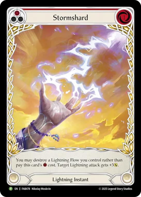 Stormshard (Red) [FAB478] (Promo)  Cold Foil