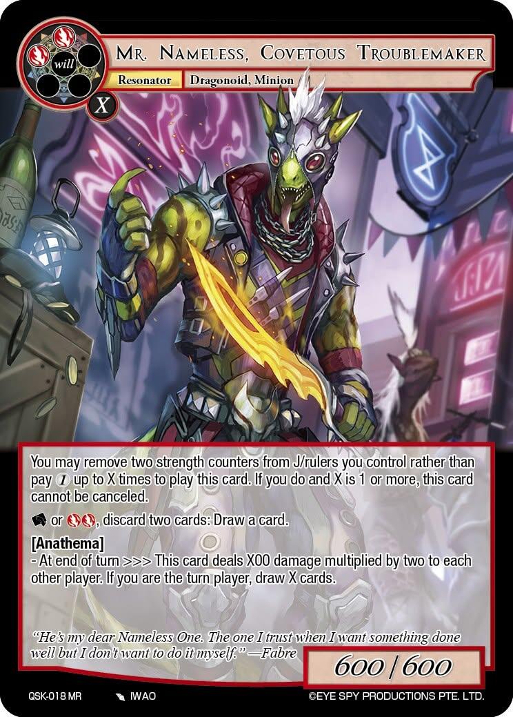 Mr, Nameless, Covetous Troublemaker (QSK-018 MR) [The Quest of the Seven Keys]