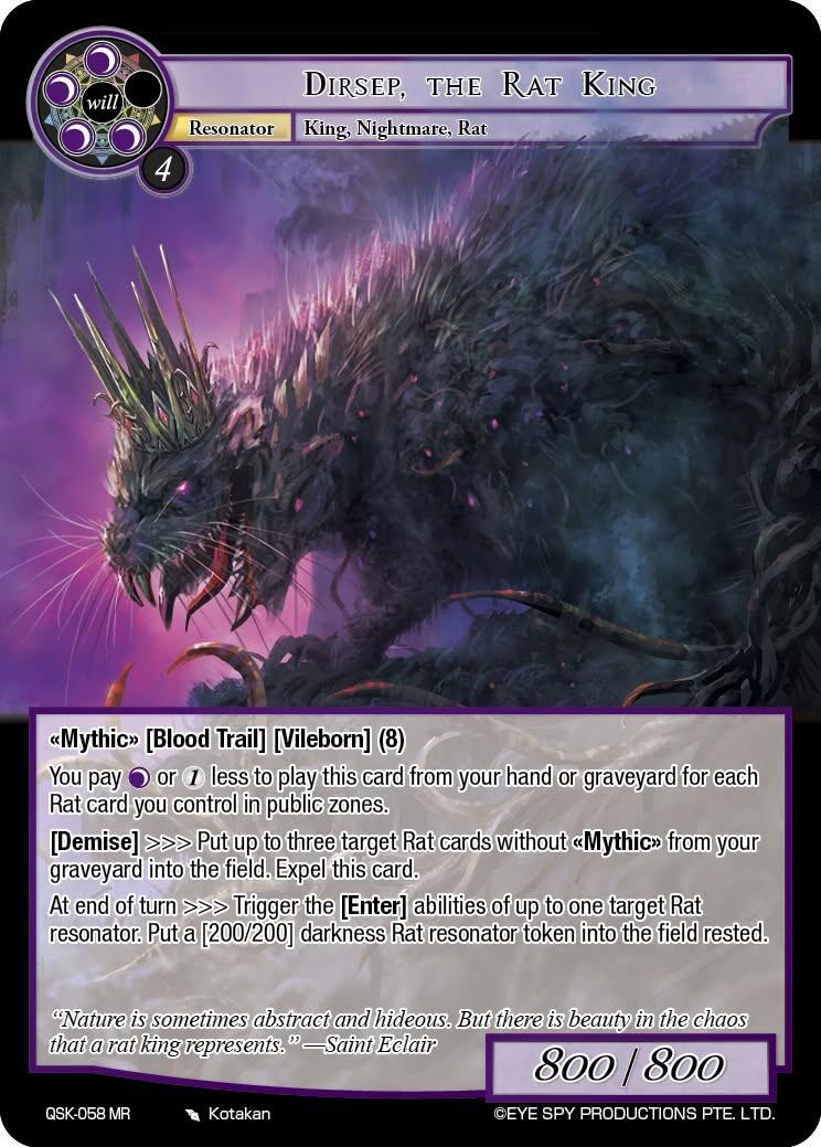 Dirsep, the Rat King (QSK-058 MR) [The Quest of the Seven Keys]