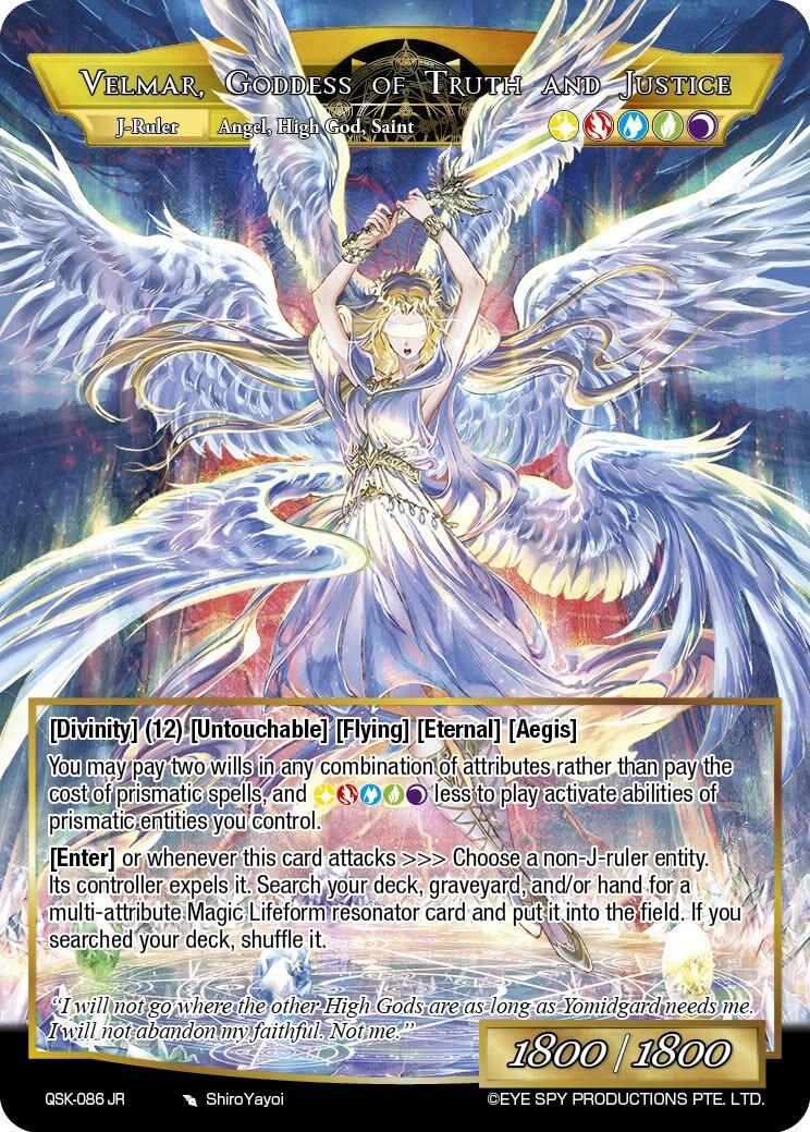Prismatic Goddess of Yomidgard, Velmar // Velmar, Goddess of Truth and Justice (QSK-086 JR) [The Quest of the Seven Keys]