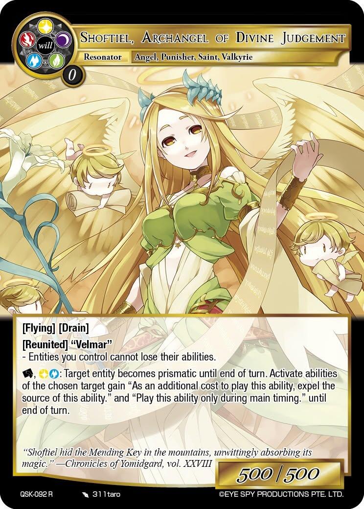Shoftiel, Archangel of Divine Judgement (QSK-092 R) [The Quest of the Seven Keys]