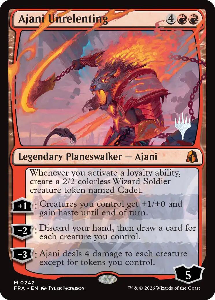 Ajani Unrelenting [Reality Fracture Promos]