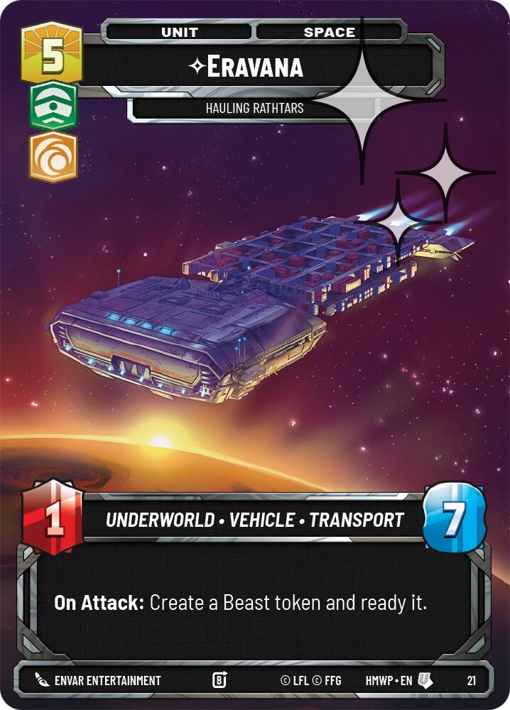 Eravana - Hauling Rathtars (21) (Foil) (21) [Homeworlds: Weekly Play]