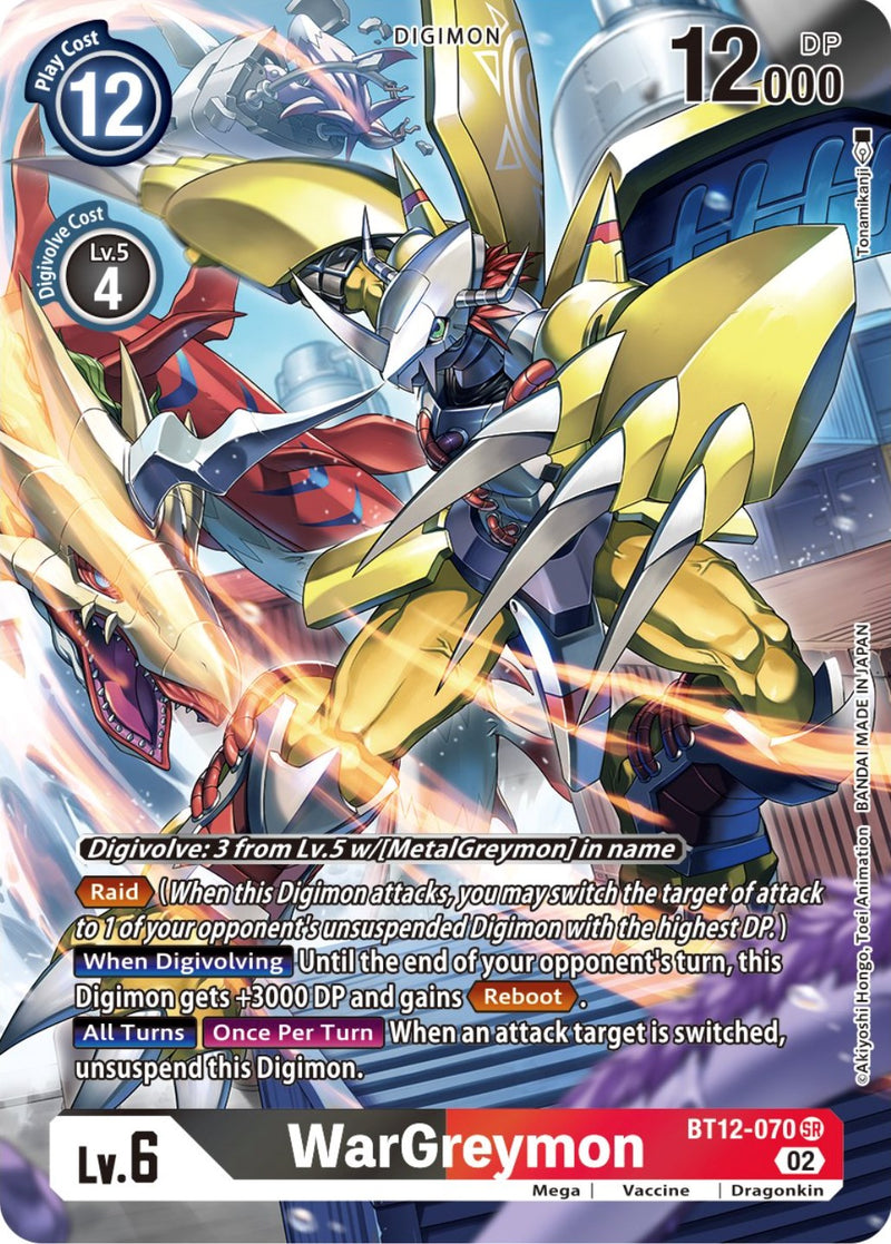 WarGreymon [BT12-070] (Alternate Art) [Across Time]