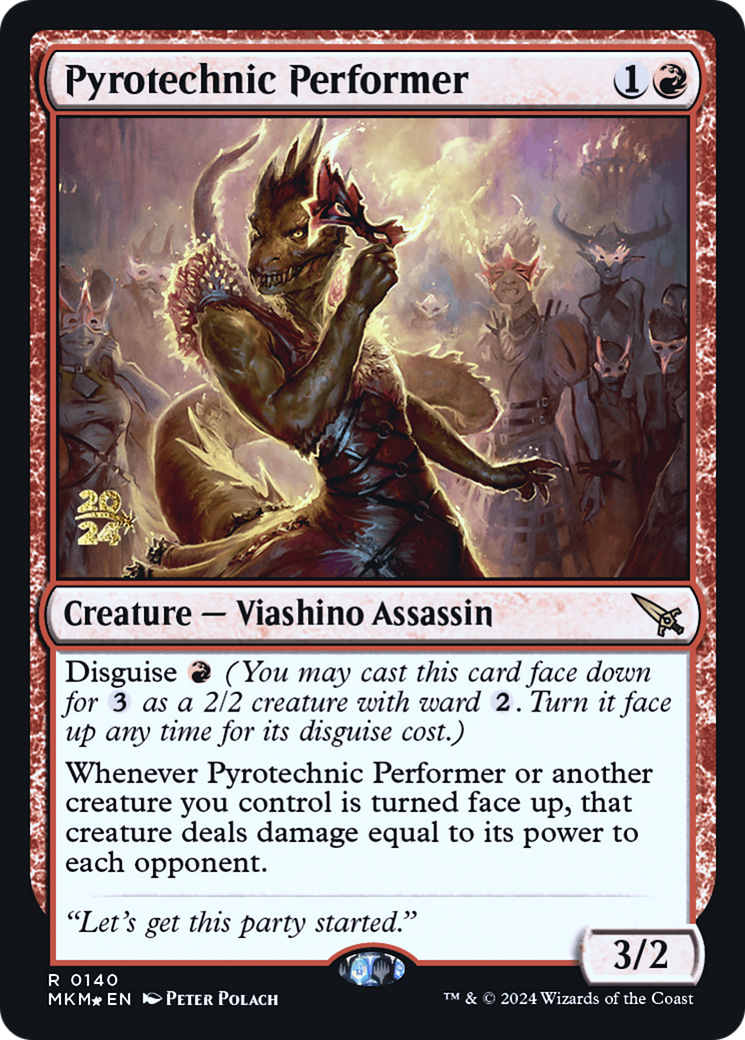 Pyrotechnic Performer [Murders at Karlov Manor Prerelease Promos]