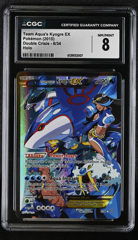 CGC 8 Team Aqua's Kyogre EX (6/34) [Double Crisis] - 6139552007