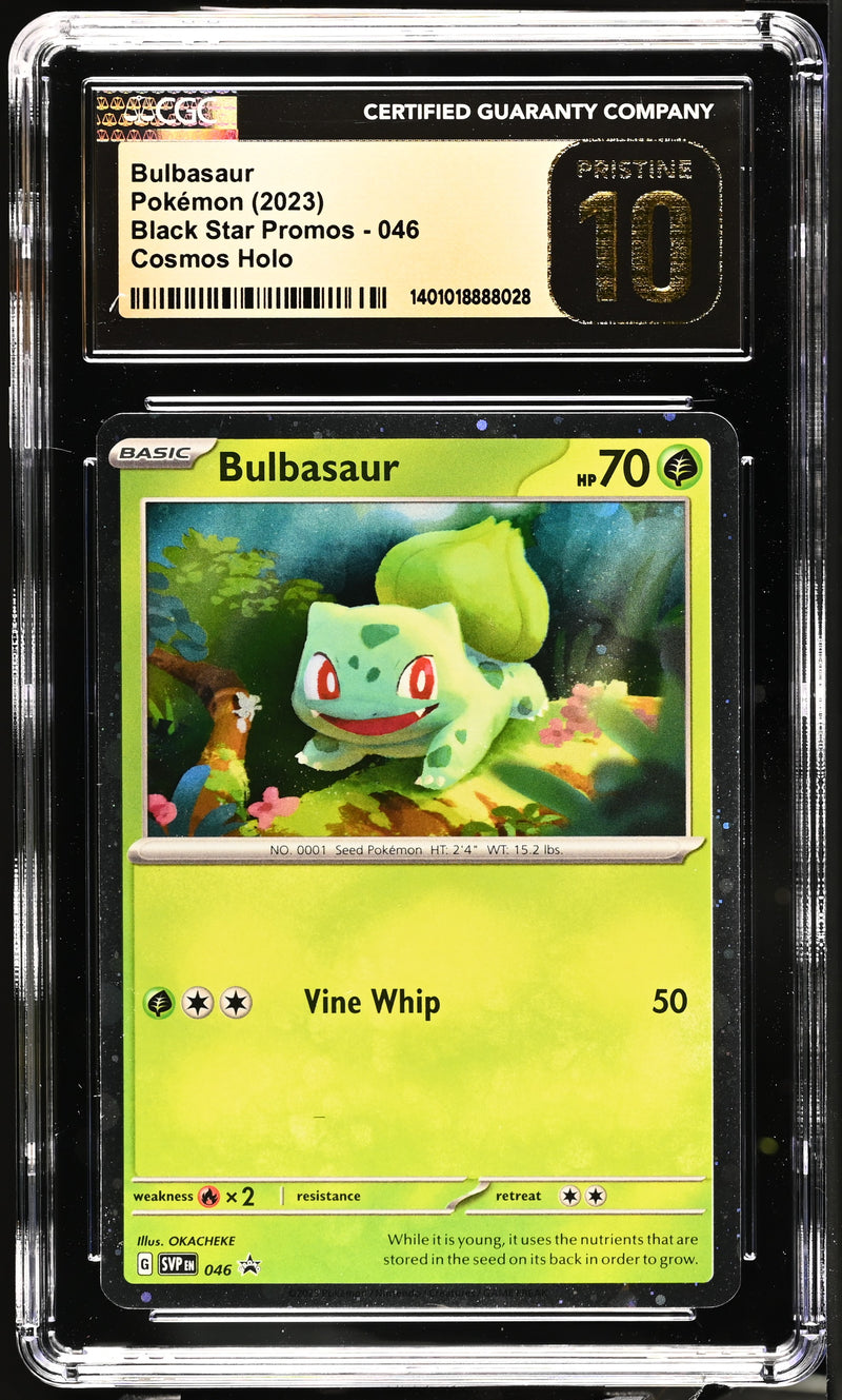 CGC PRISTINE 10 Bulbasaur (046) [Black Star Promos] - 1401018888028
