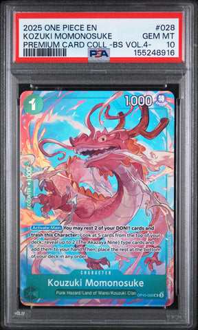 PSA GEM MT 10 Kozuki Momonosuke [Premium Collection -Best Selection Vol.4 -] - 155248916