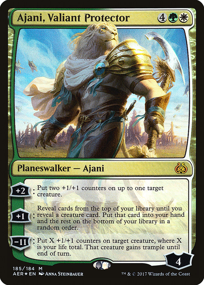 ajani cards mtg Ajani, Nacatl Pariah | (Borderless) | Modern Horizons 3 | (MH3) | Magic: The Gathering where X is your life total mtg all ajani cards Ajani,