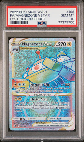 PSA GEM MT 10 Magnezone VSTAR (198/196) [Sword & Shield: Lost Origin] - 77379700