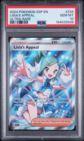 PSA GEM MT 10 Lisia'S Appeal [Ssp En-Surging Sparks] - 164035508